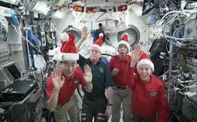 پیام تبریک کریسمس فضانوردان ایستگاه فضایی بین‌المللی/ ویدئو