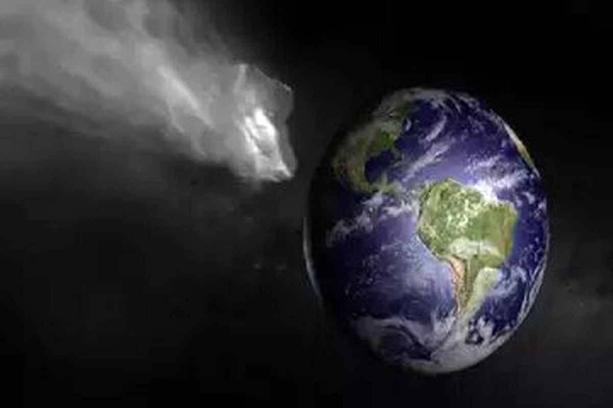 سنگی آسمانی هم‌اندازه هواپیما با سرعت ۸ کیلومتر بر ثانیه به زمین نزدیک می‌شود