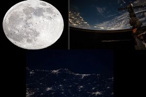 وقتی ساکنان فضا و زمین از یکدیگر عکس می‌گیرند