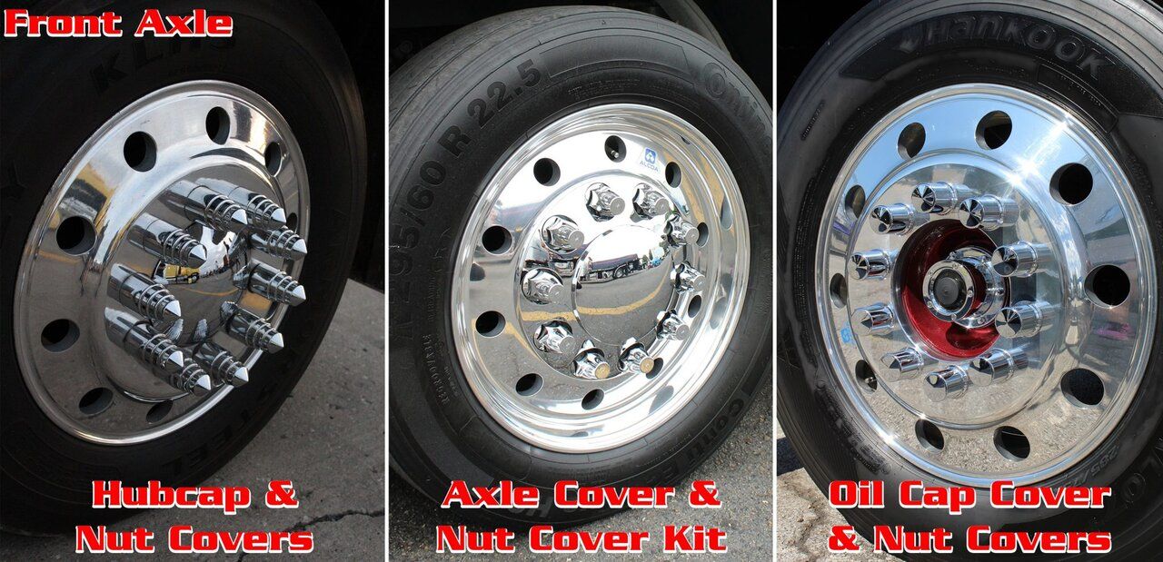 میخ‌های کرومی روی چرخ کامیون‌ها چیست؟