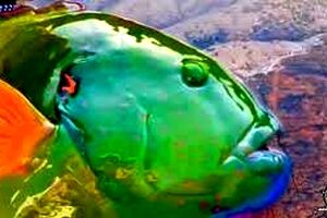 زیبایی خیره کننده یک زمرد ماهی/ ویدئو