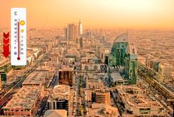 کاهش ۴.۵ درجه‌ای دمای هوای ریاض با یک استراتژی جدید