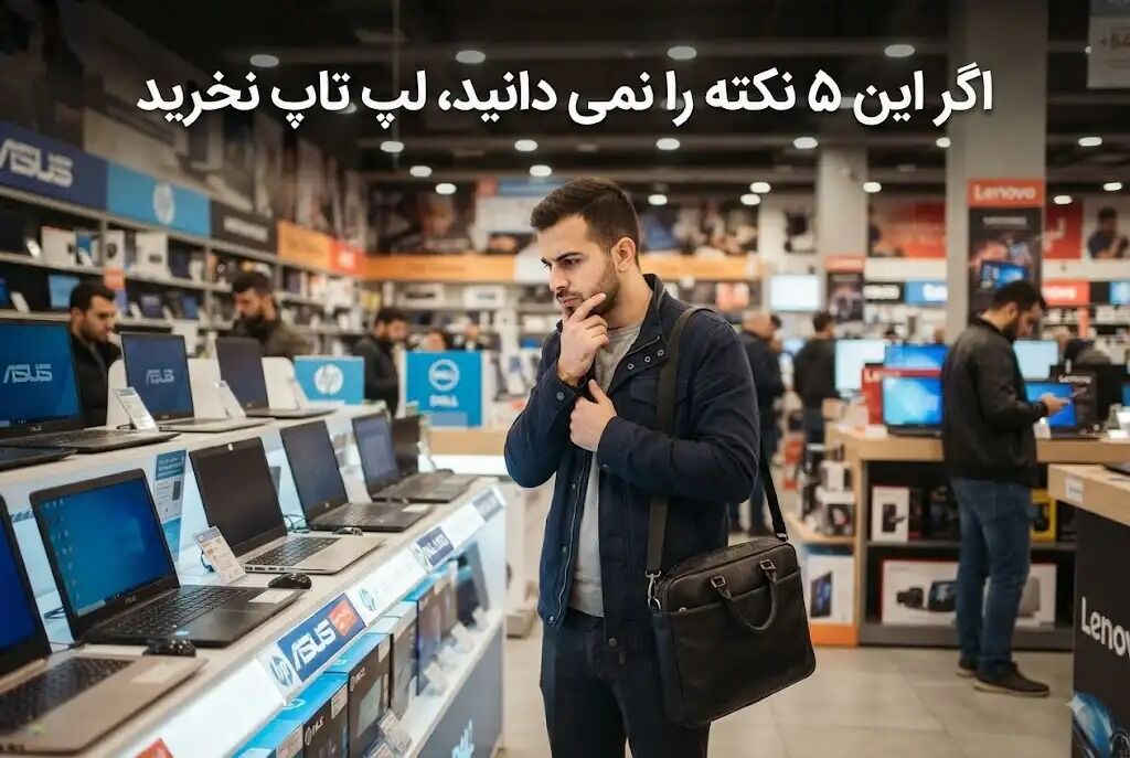 اگر این ۵ نکته را نمی دانید، لپ تاپ نخرید