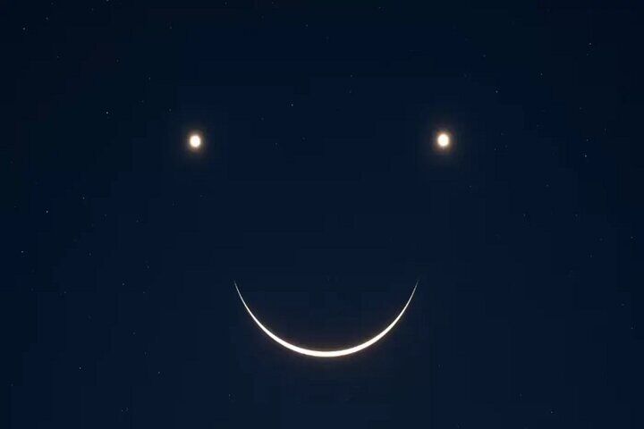 شب‌نشینی ماه و زهره و مشتری