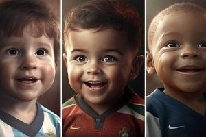 کودکی بازیکنان سرشناس فوتبال 